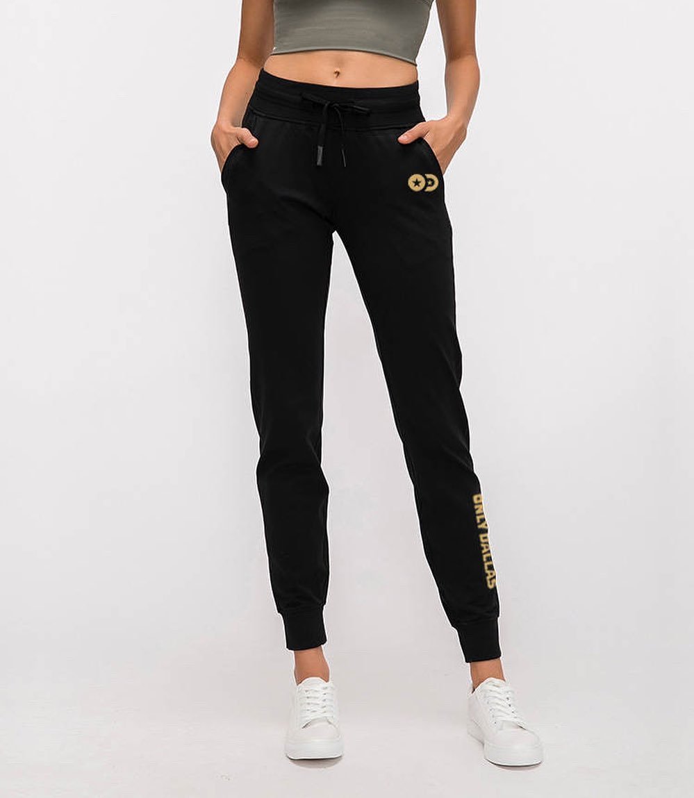 Only Dallas Logo Jogger Pants – Black Slim Fit