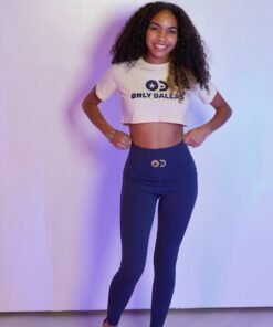 Only Dallas Logo Cropped T-Shirt – Cream